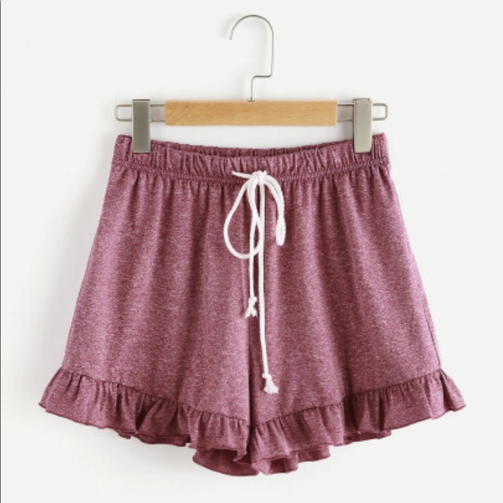 High waisted ruffle shorts!